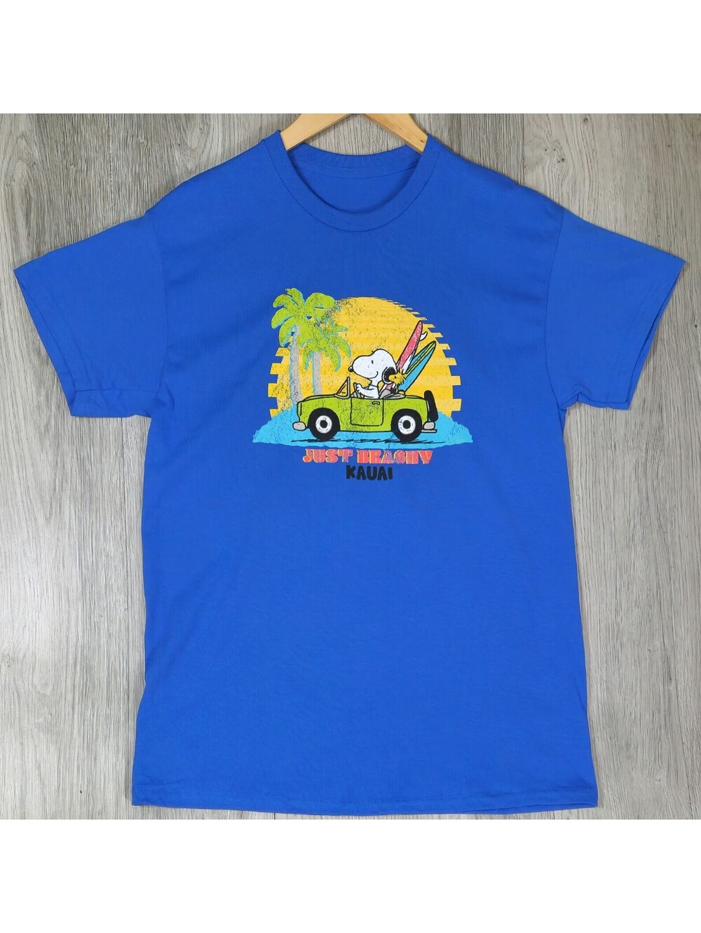 Peanuts SNOOPY & WOODSTOCK BEACH BOUND Life Is Fun T-Shirt MENS M #12
